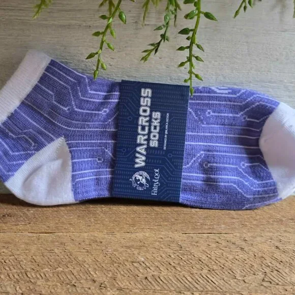 New Fairyloot Warcross Ankle Socks from December YA Book Box - Picture 2 of 6